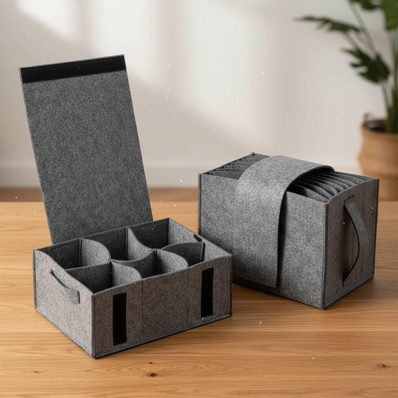 Coffee Equipment Usa - Household Felt Storage Pouch Portable Tableware