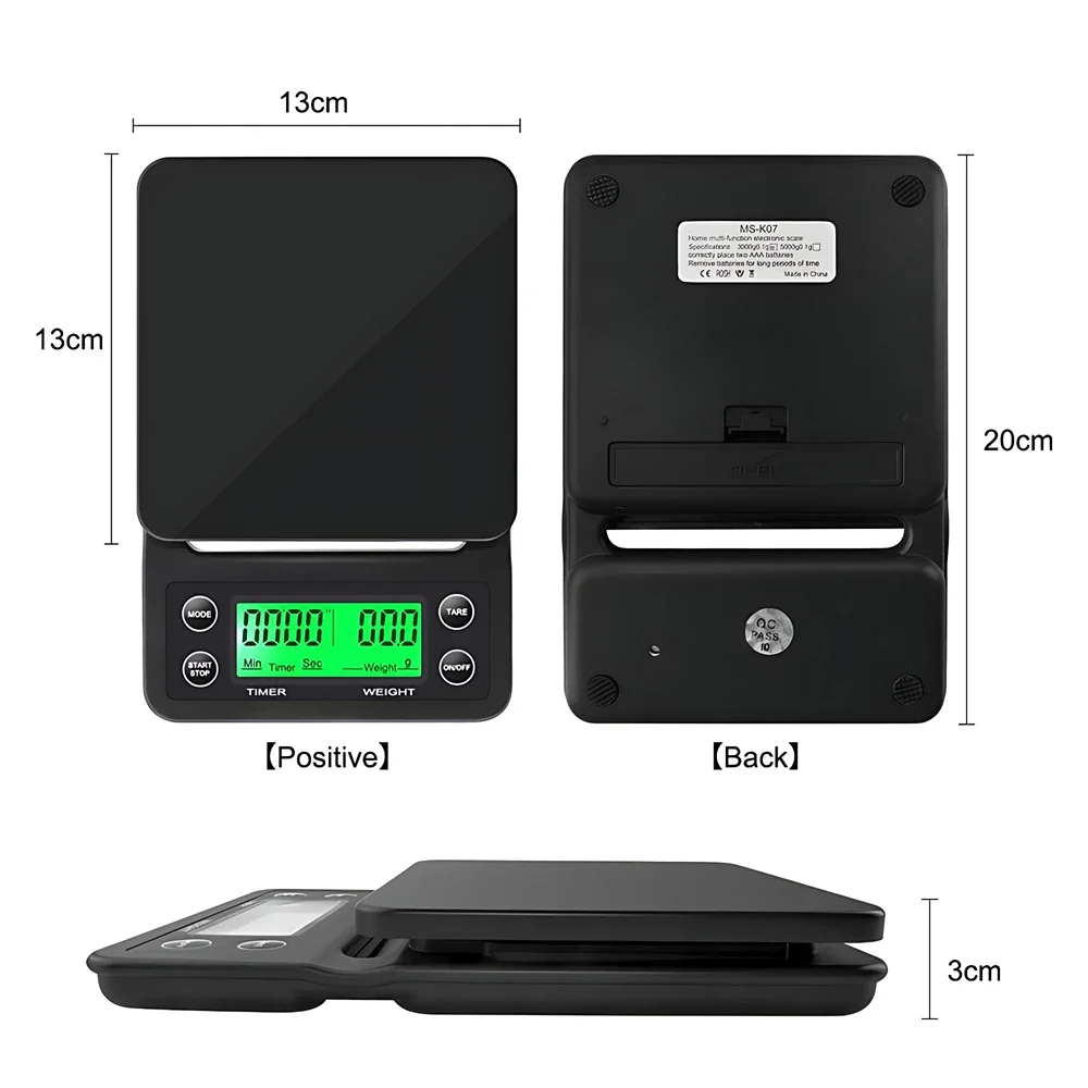 5/3kg LCD Electronic Drip Coff - Scale Drip Timer ulasan dan harga