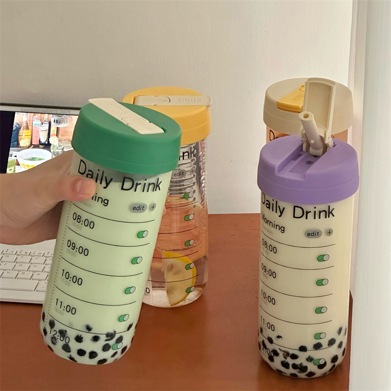 Glass Water Bottle With Time M - Coffee Equipment Gift ulasan dan harga