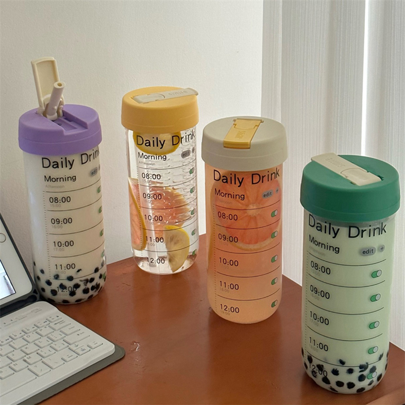 Glass Water Bottle With Time M - Coffee Equipment Gift ulasan dan harga