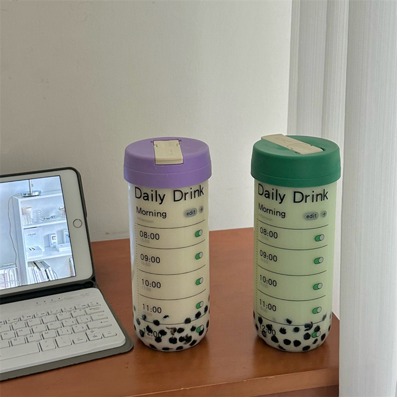 Glass Water Bottle With Time M - Coffee Equipment Gift ulasan dan harga