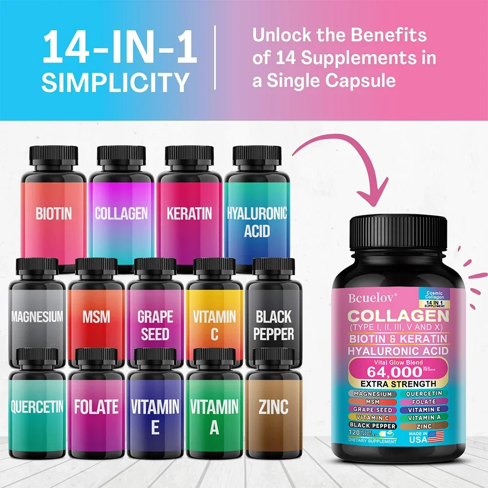 Collagen Capsules Biotin Kerat - Coffee X ulasan dan harga
