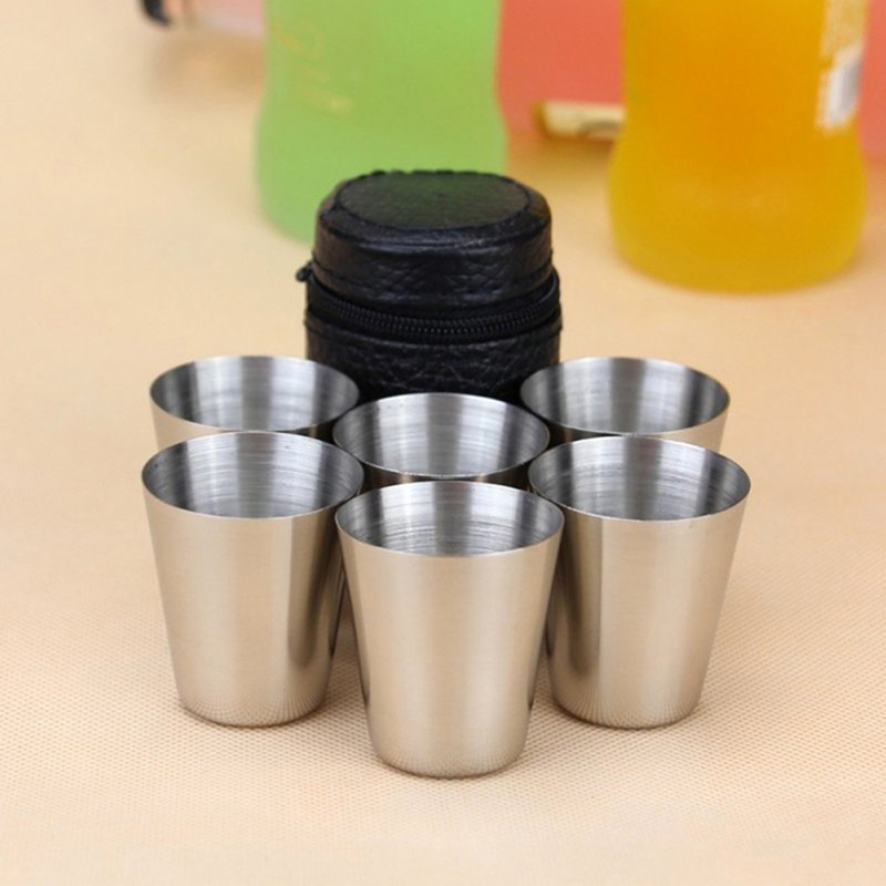 4/6Pcs Stainless Steel Cups Mi - Coffee Equipment Camping ulasan dan harga