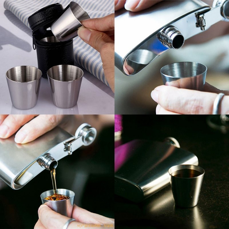 4/6Pcs Stainless Steel Cups Mi - Coffee Equipment Camping ulasan dan harga