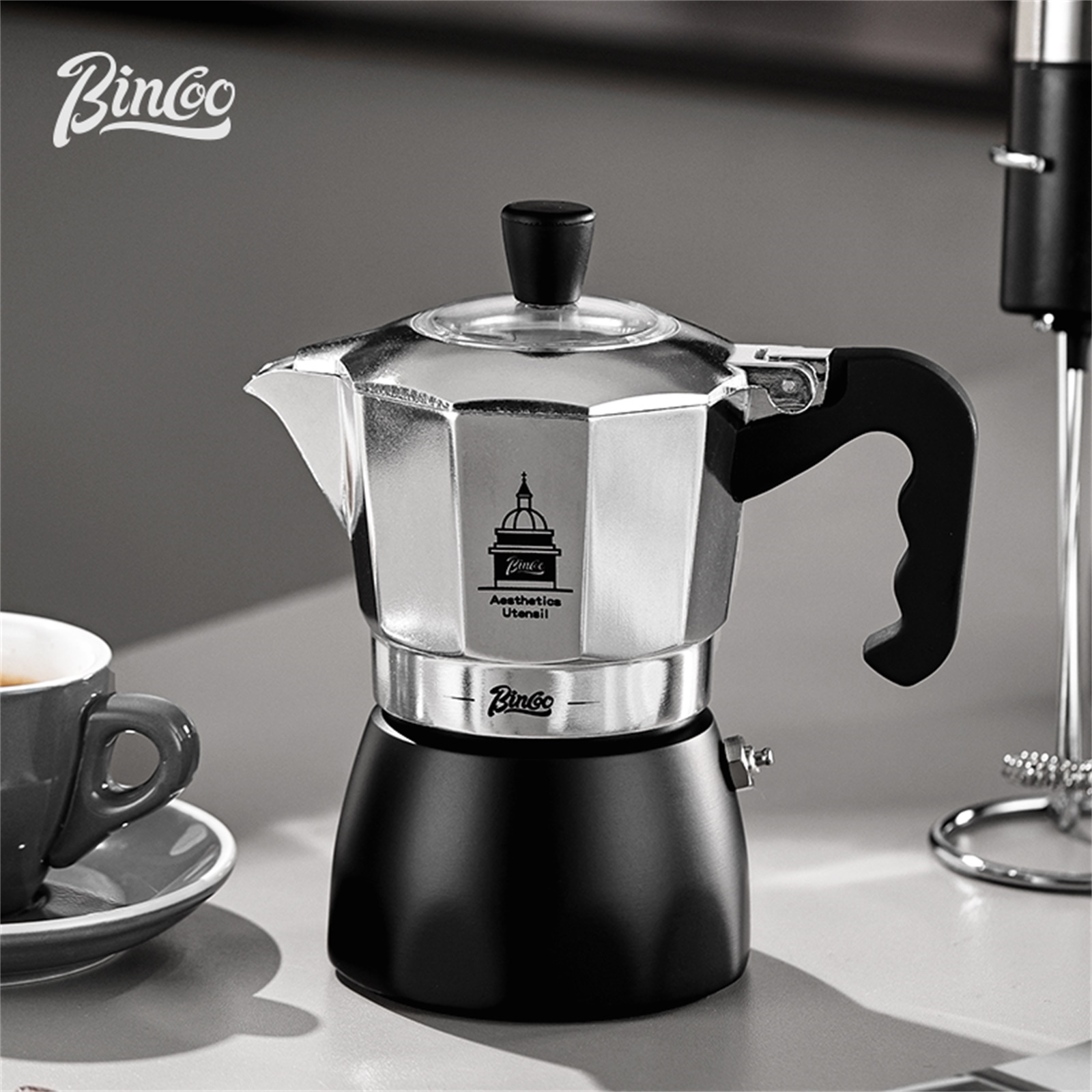 BINCOO Double Valve Moka Pot，E - Coffee Equipment Tools ulasan dan harga
