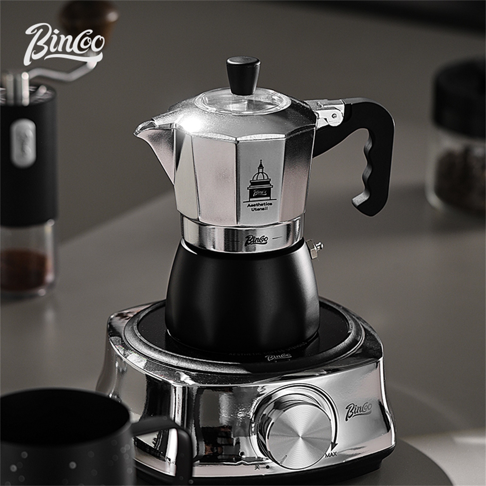 BINCOO Double Valve Moka Pot，E - Coffee Equipment Tools ulasan dan harga