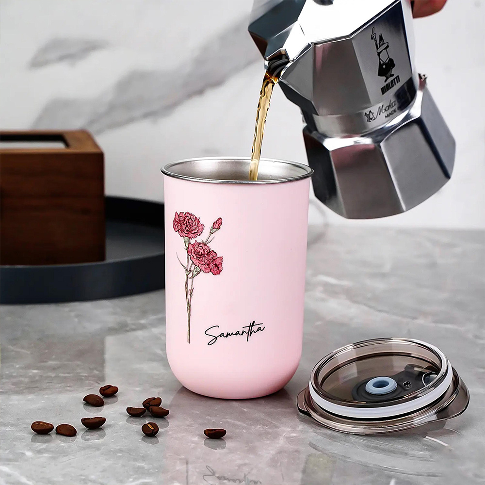 Personalized Birth Flower Coff - Coffee Equipment Gift ulasan dan harga