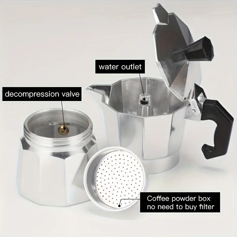 Classic Aluminum Moka Pot 50-3 - Coffee Equipment Tools ulasan dan harga