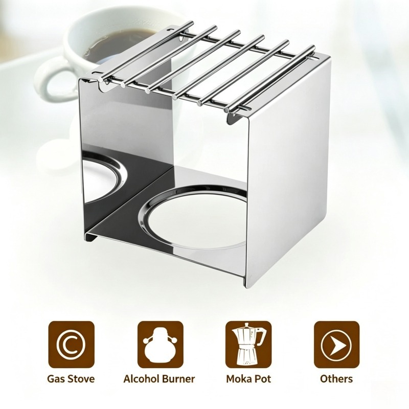 Stainless Steel Square Coffee  - Coffee Equipment Camping ulasan dan harga