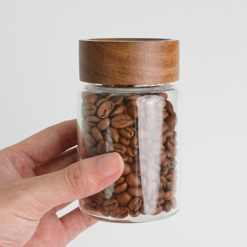 Glass Tube Coffee Beans Storag - Coffee Equipment Tools ulasan dan harga