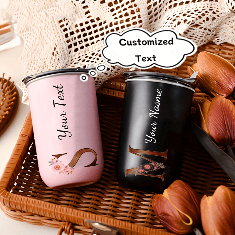 Custom Floral Monogram Initial - Coffee Equipment Camping ulasan dan harga