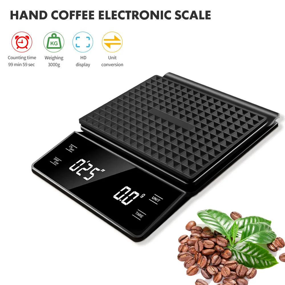 3kg/0.1g Coffee Scale with Tim - Scale Drip Timer ulasan dan harga