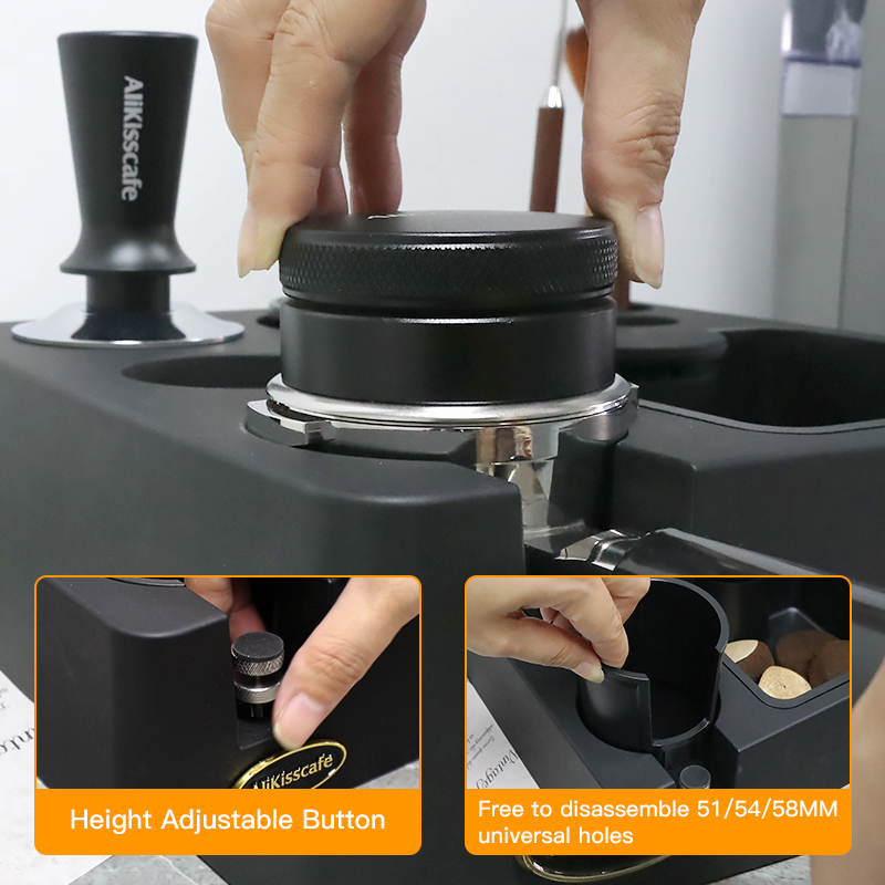 Espresso Tamping Station With  - Coffee Knock Box ulasan dan harga