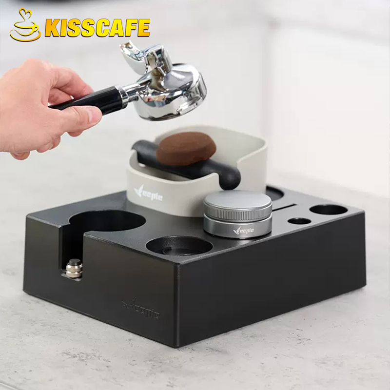 Coffee Tamper Station Mat Stan - Coffee Knock Box ulasan dan harga