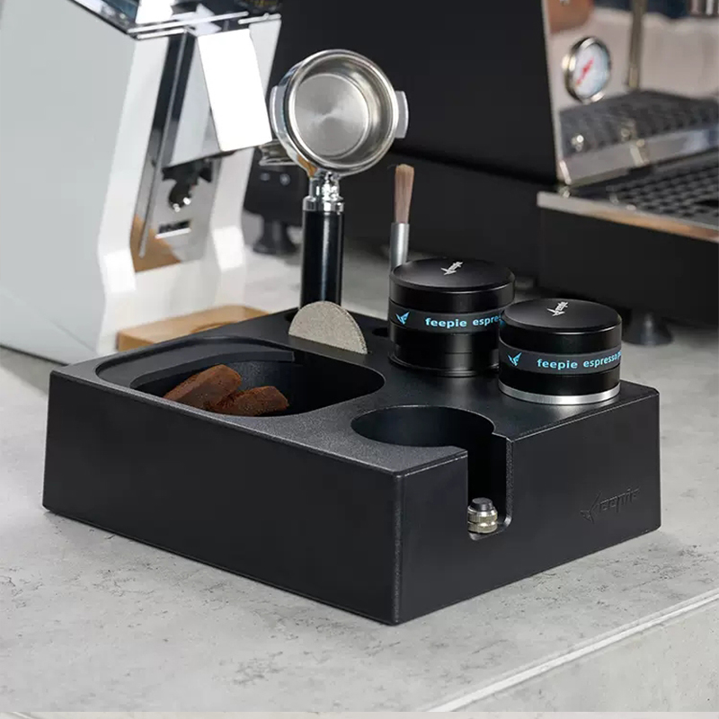 Coffee Tamper Station Mat Stan - Coffee Knock Box ulasan dan harga