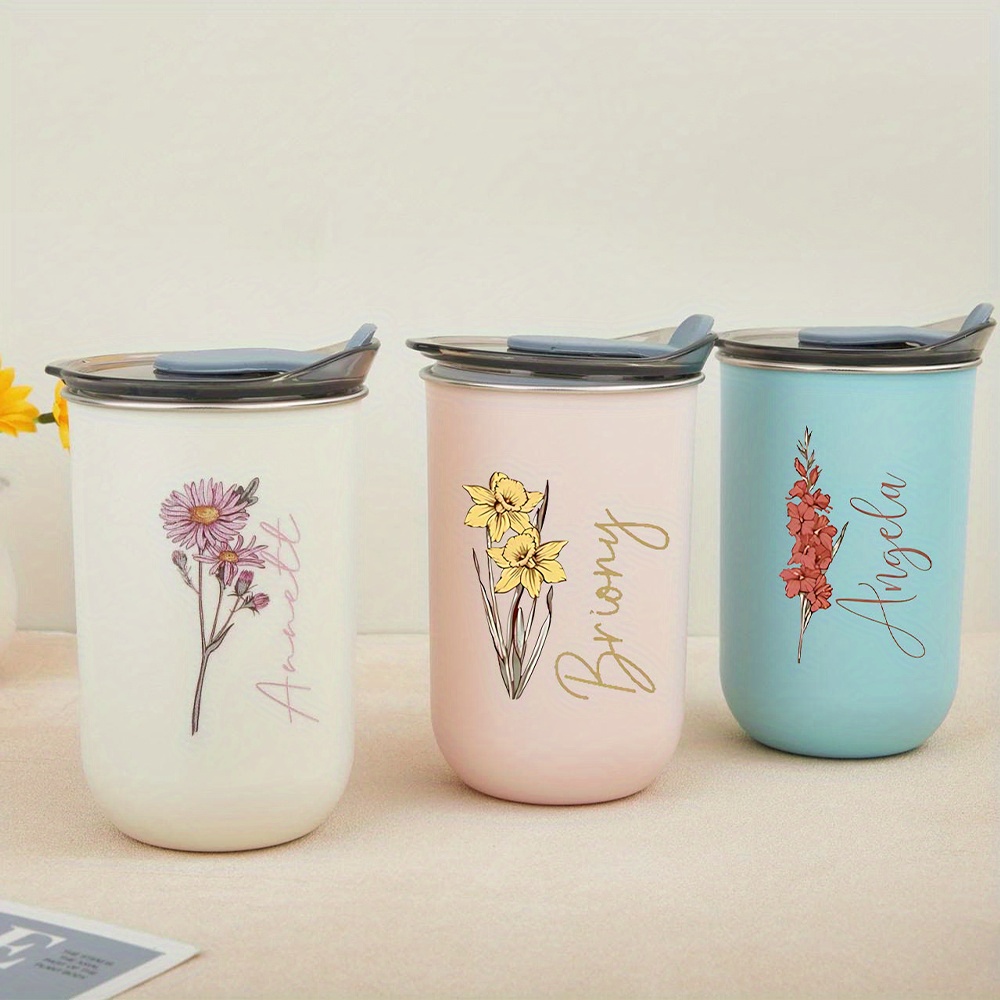 Custom Birth Flower Stainless  - Coffee Equipment Gift ulasan dan harga