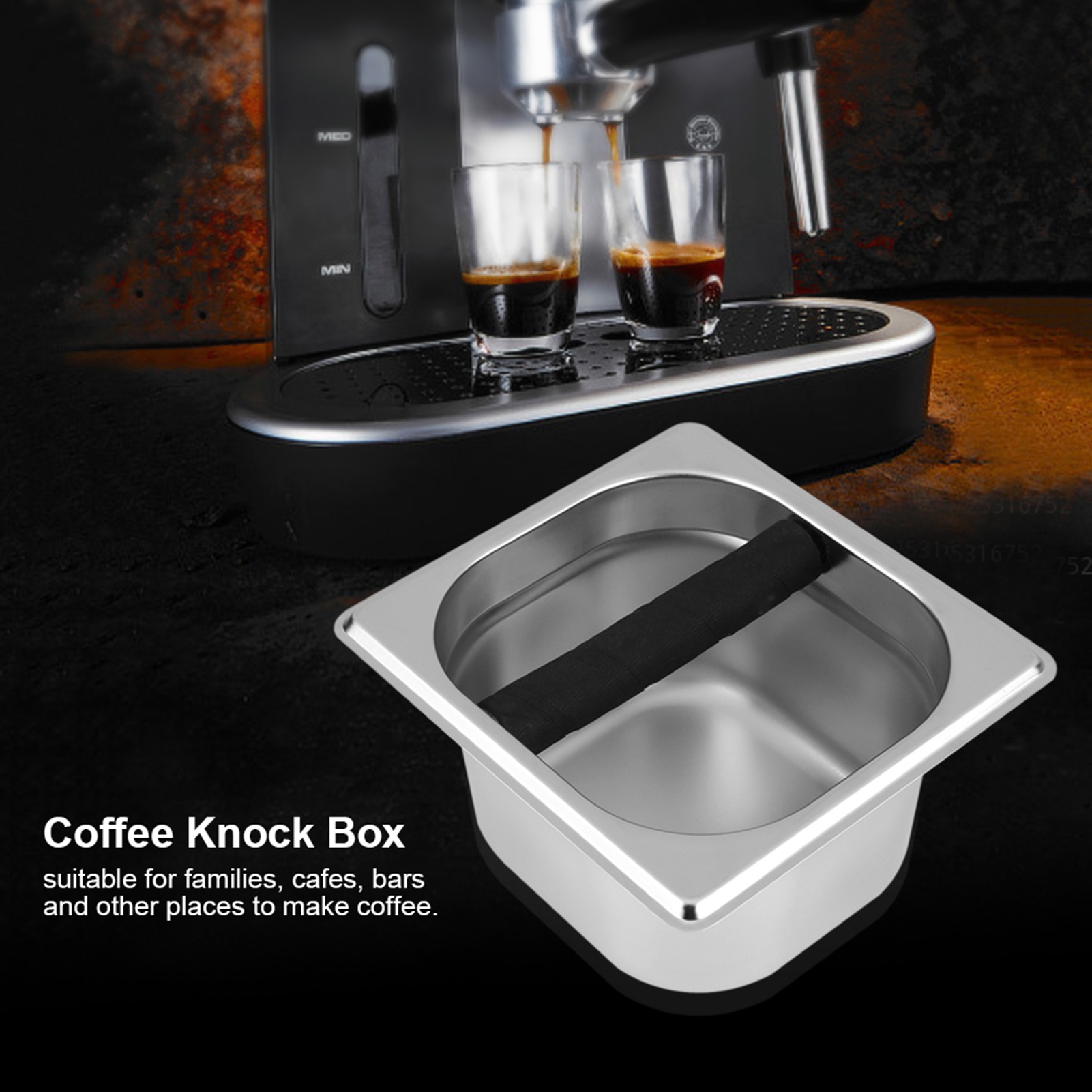 1PC Food Grade Stainless Steel - Coffee Knock Box ulasan dan harga