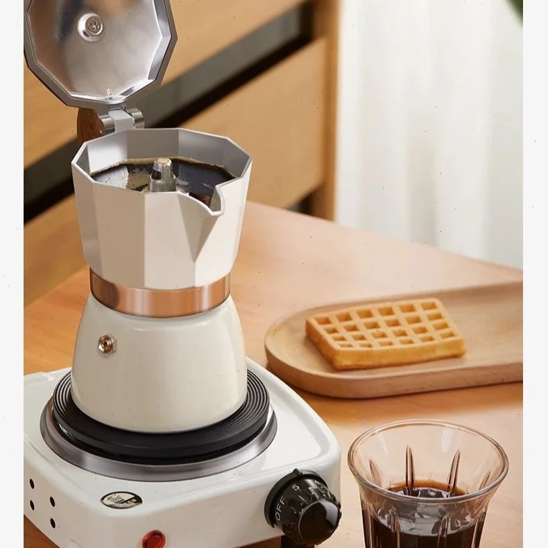 Round-bottomed Moka Pot Single - Coffee Equipment Usa ulasan dan harga